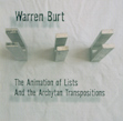 Warren Burt, The Animation of Lists/And the Archytan Transpositions, Xl Records